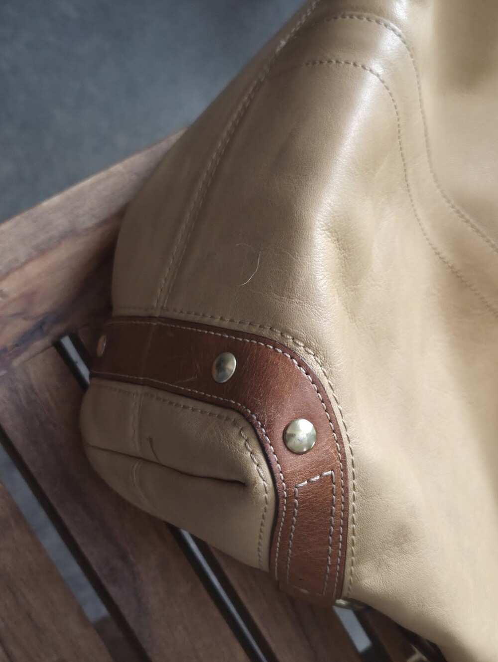 Coach Pebbled Leather Hobo Bag in Tan - Picture 12 of 14